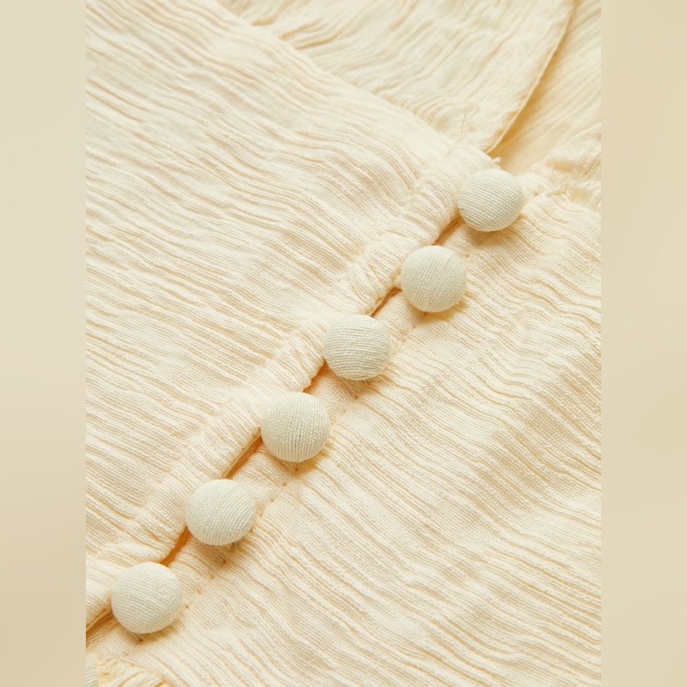 Commense Boho Lantern Sleeve Button-Front Long Sp… - image 5